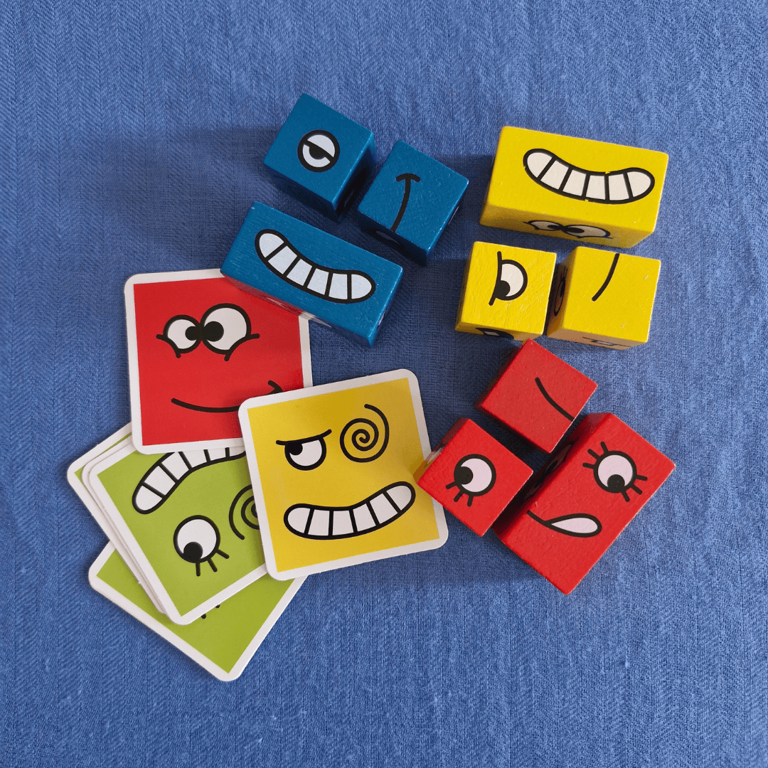 Expression Puzzle Building Blocks