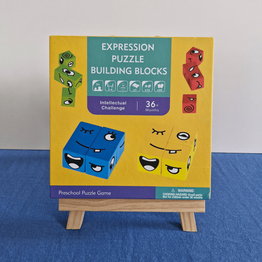 Expression Puzzle Building Blocks