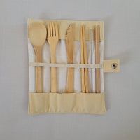 Bamboo Travel Cutlery Set