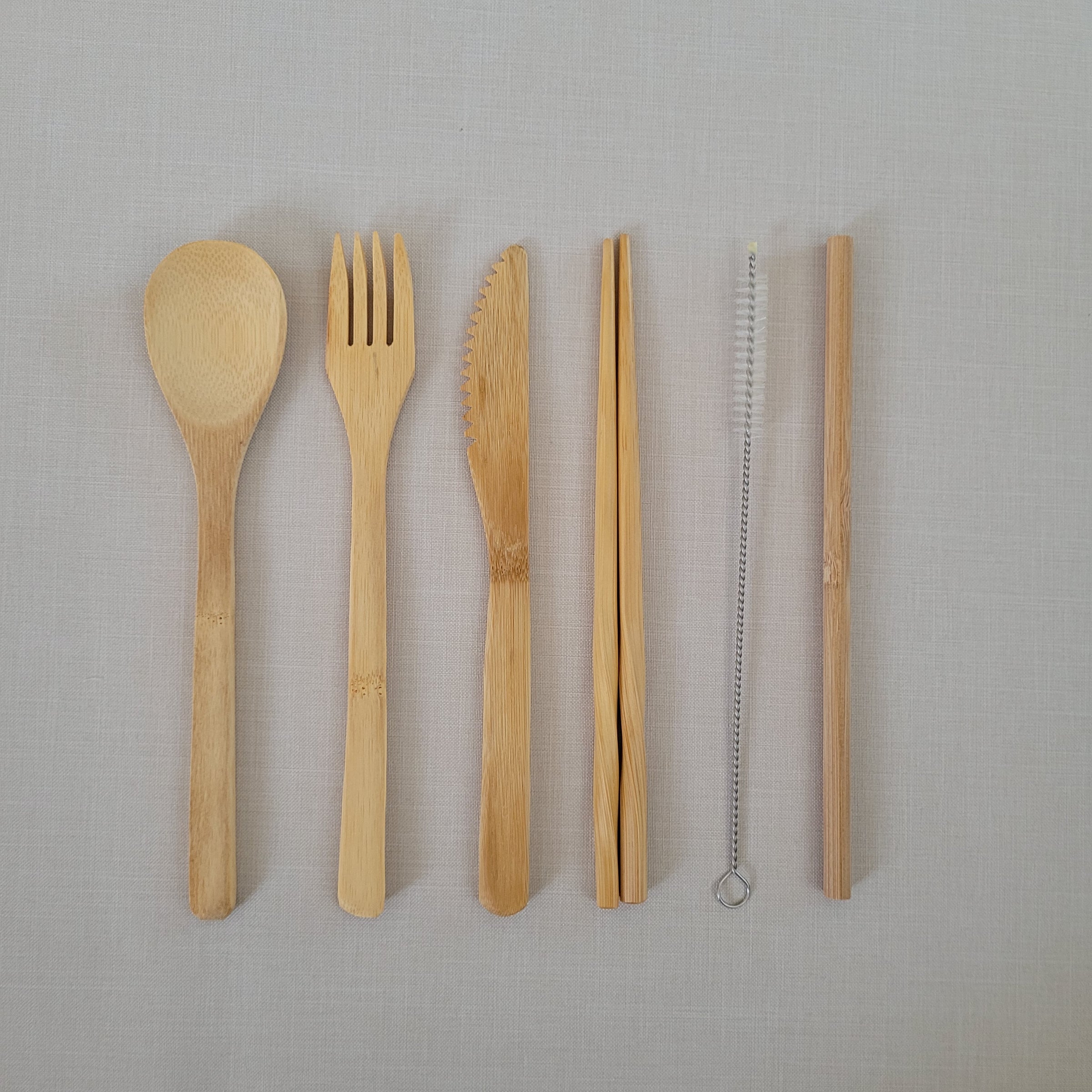 Bamboo Travel Cutlery Set