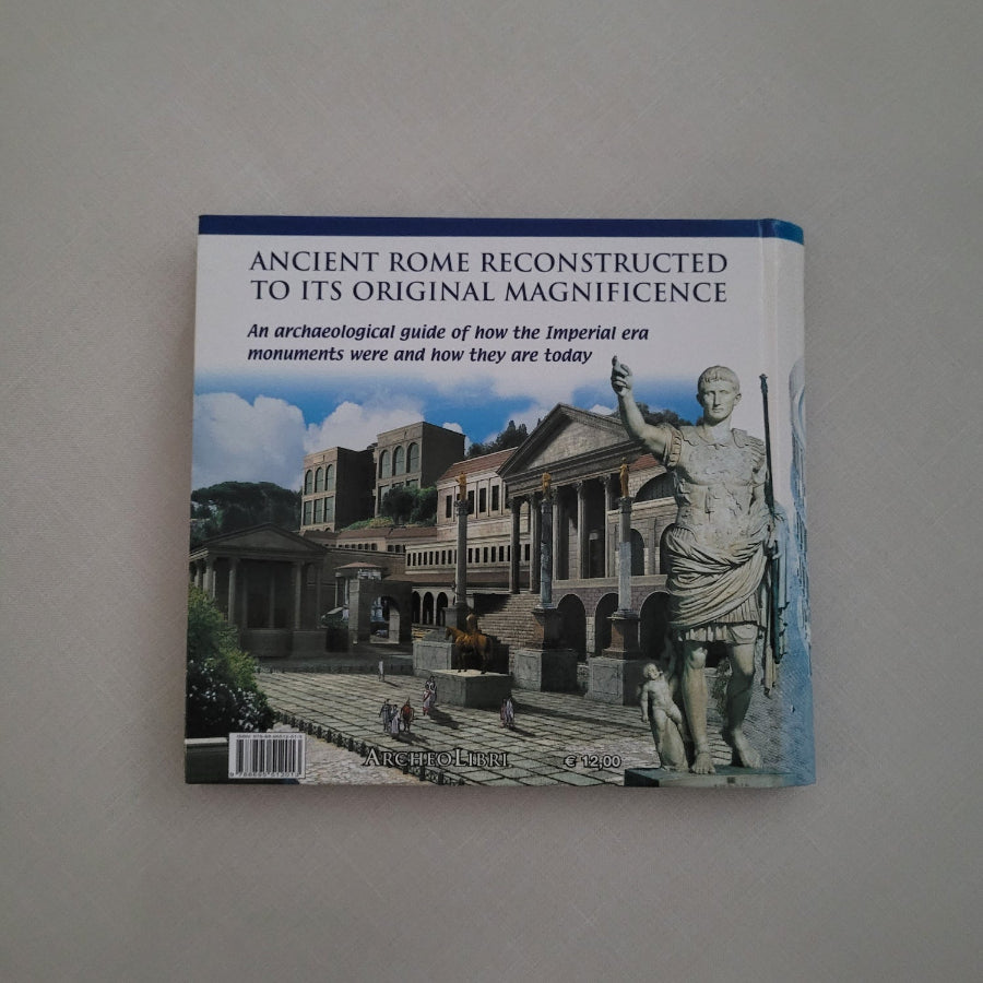 Book cover of 'Ancient Rome Reconstructed to Its Original Magnificence' on a gray background