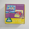 Two-sided puzzle packaging for 'Boat & Train' by ELC on a white background