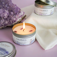 Calmness Lavender & Amethyst Crystal Energy Candle