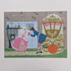 Jigsaw puzzle with a princess and prince design on a white background