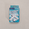 Crossword Dice game packaging by WHSmith on a textured beige background