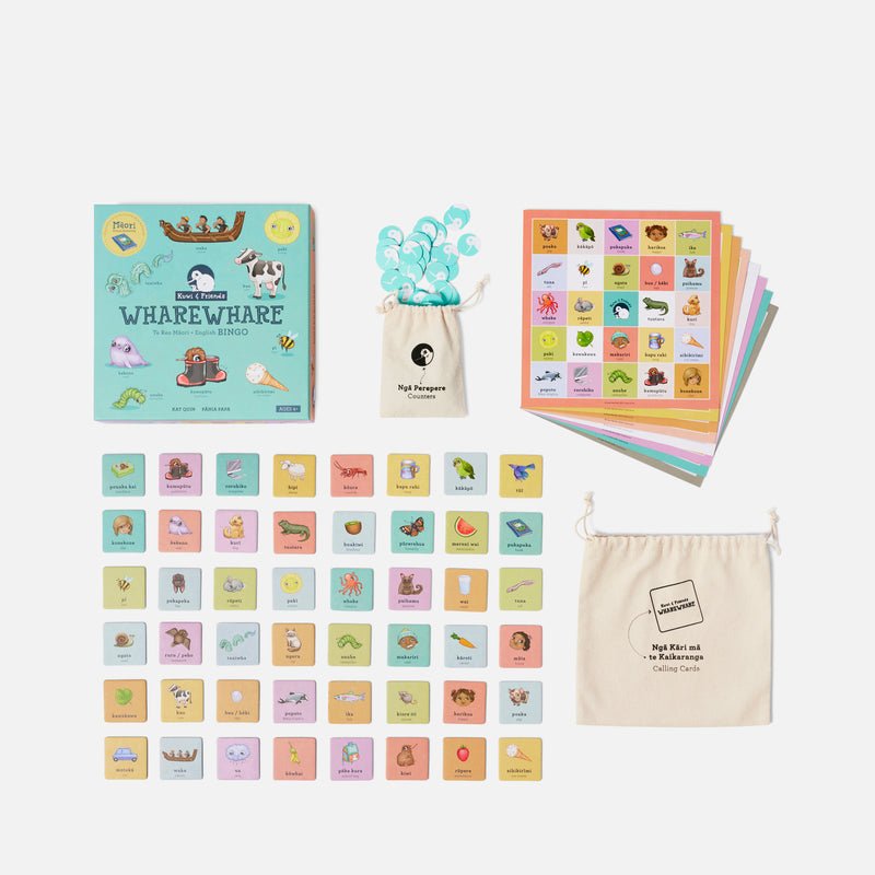 Wharewhare - Māori and English Bilingual Bingo