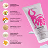 Noody product with ingredients listed on a pink background