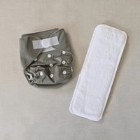 Grey Newborn Cloth Nappy