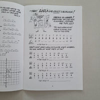 Page from Maths book explaining a calculator