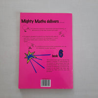 Pink book cover with text and graphics on a gray background