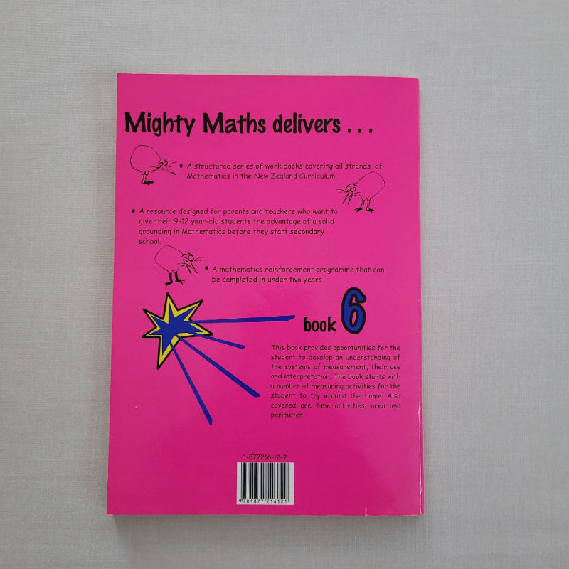 Pink book cover with text and graphics on a gray background