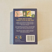 Back cover of a box with text and illustrations on a beige surface