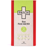 Eco-first aid kit packaging with 'PATCH' branding on a white background