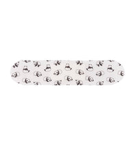 Natural coconut oil bamboo bandage with panda pattern on a white background 