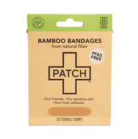 Packaging of Patch bamboo bandages on a white background
