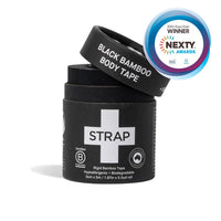 Black Bamboo Body Tape with packaging and Nexty Award badge on a white background