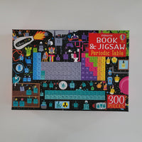 Periodic table jigsaw puzzle on a white background