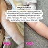 Before and after comparison of a child's skin with Kumarahou, a naturally foaming plant cleanser.