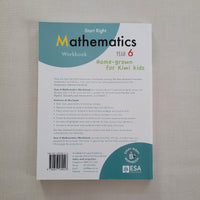 Mathematics workbook for Year 6 on a light gray background