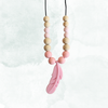Teething Necklace - Feathers