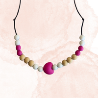 Teething Necklace - Heart