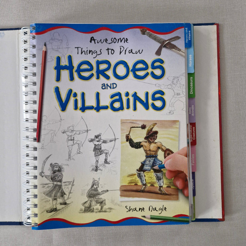 Book Awesome Things to Draw Heroes and Villains