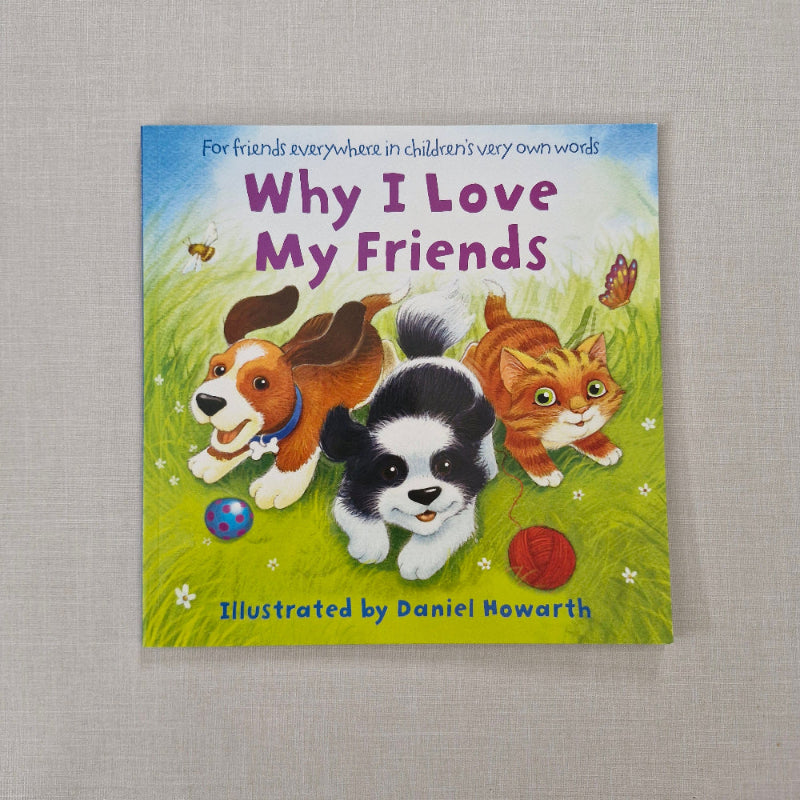 Children's book cover with animals on a textured surface