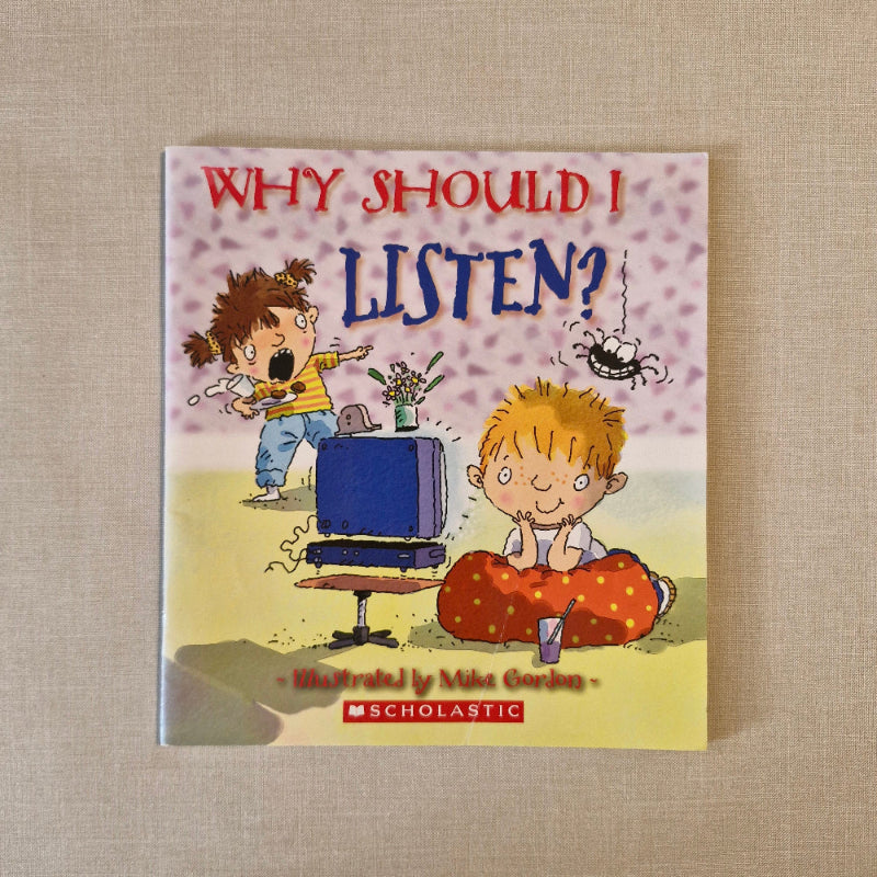 Children's book cover with cartoon characters on a textured beige background
