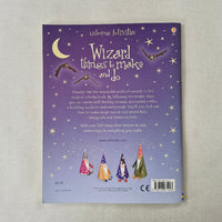 Back cover of a book with star patterns and text on a textured surface