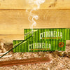 100% Natural Citronella Incense Sticks + Holder